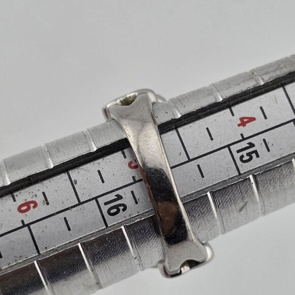 R.S. Covenant Silver Tone Clear Cubic Zirconia Heart Ring Size 5 - Picture 5 of 10